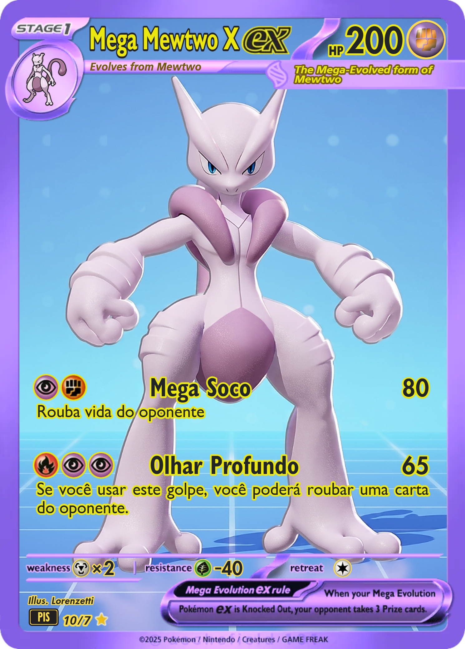 Carta Mega Mewtwo X
