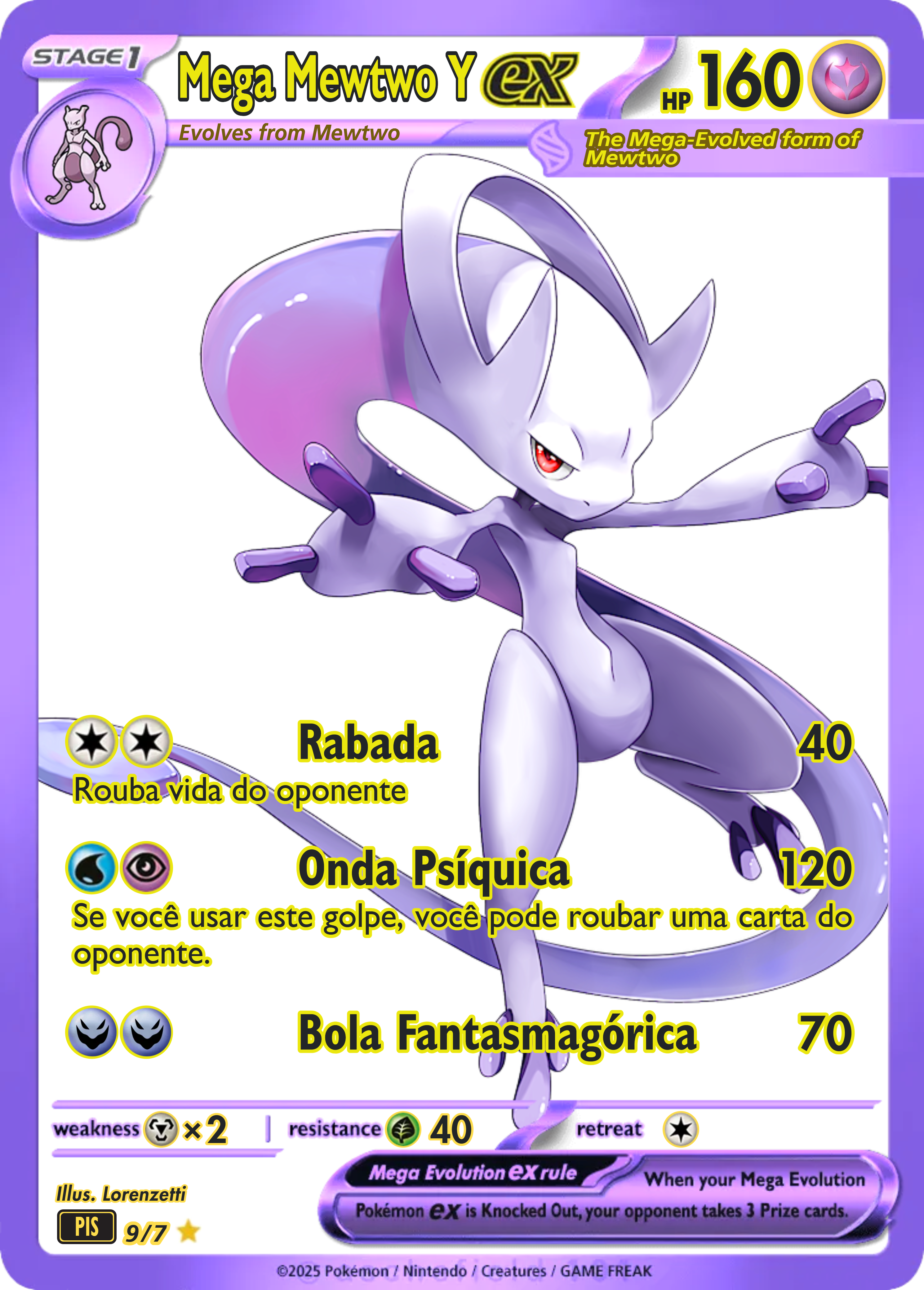 Carta Mega Mewtwo Y