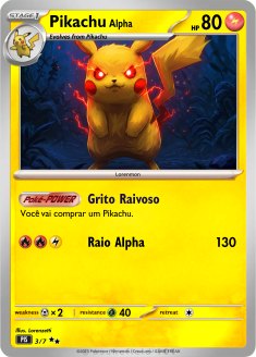 Carta Pikachu Alpha