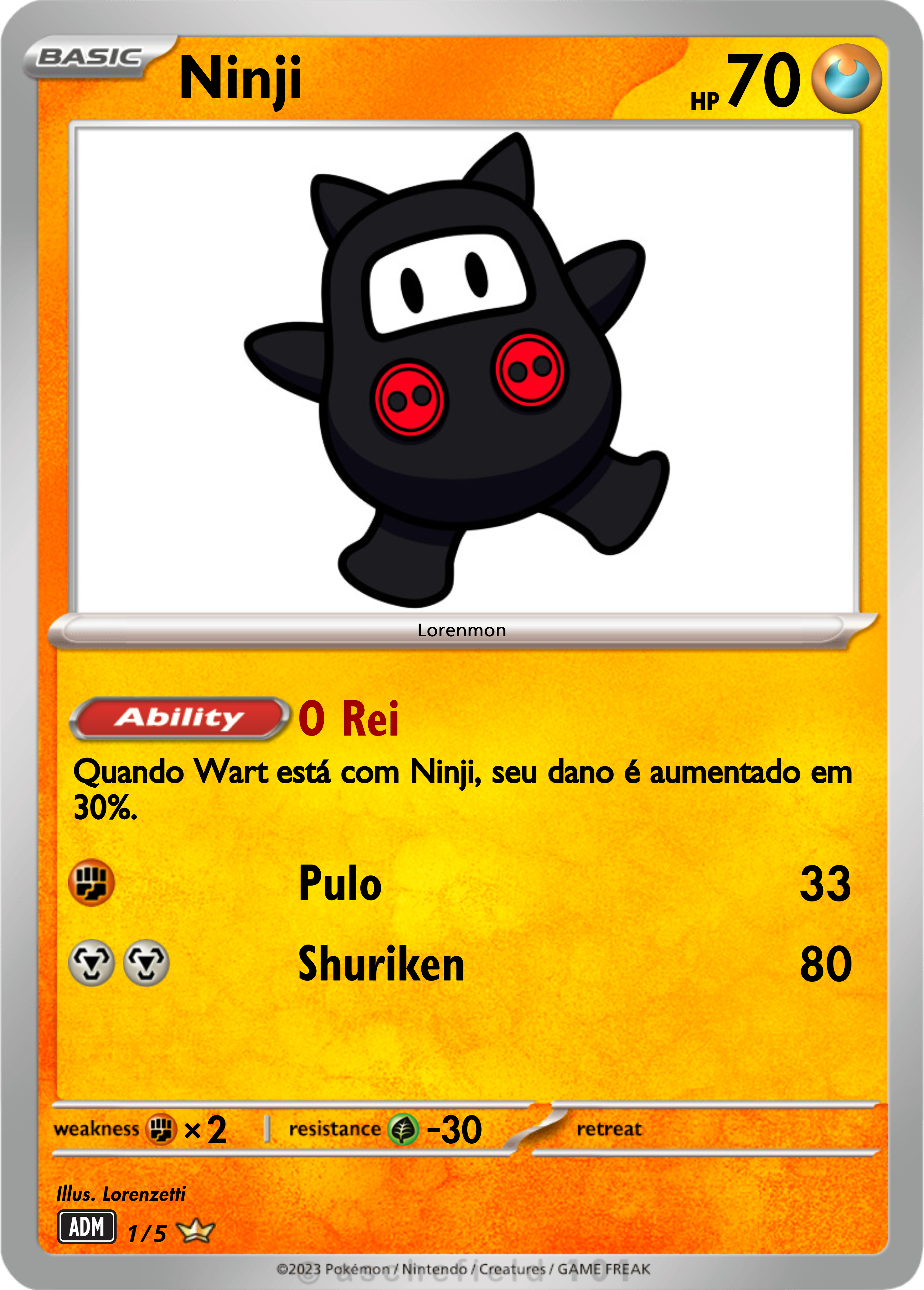 Carta Super Mario Ninji
