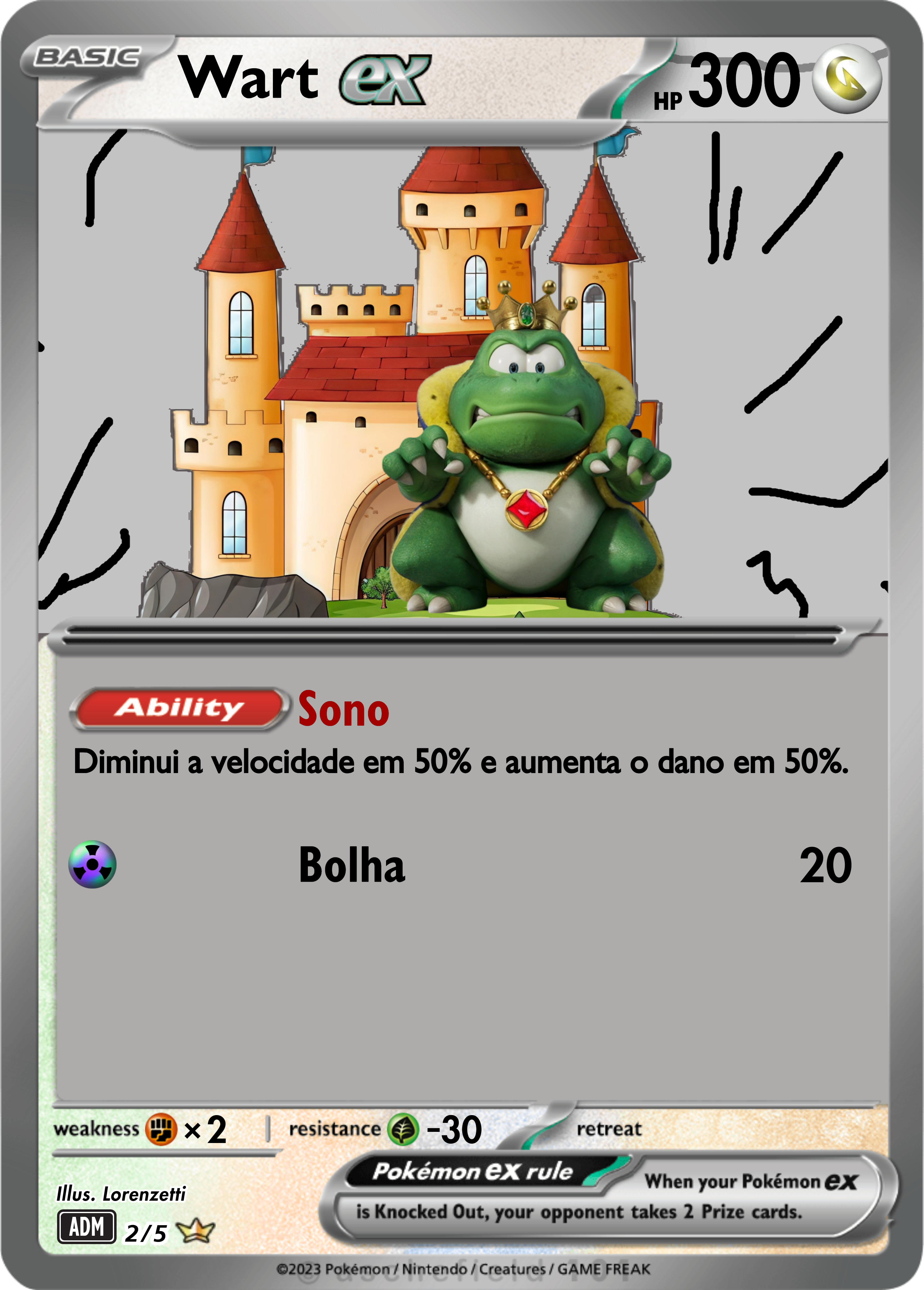 Carta Super Mario Wart