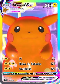 Carta Pikachu VMAX
