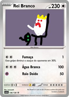 Carta Rei Branco - Mau Branco